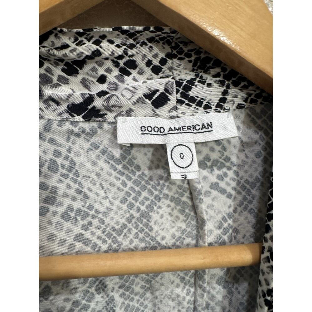Good American The Sheer Snake Skin Python Robe Size 0 - Picture 2 of 5